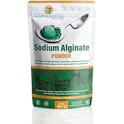 Sodium Alginate 100% Food Grade | Natural Thickening Powder & Gelling Agent for Cooking (2-oz.)
