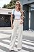 Allimy Womens Fashion High Waist Front Seamed High Rise Wide Leg Jeans Straight Leg Washed Long Jeans Pants Trousers Apricot 10
