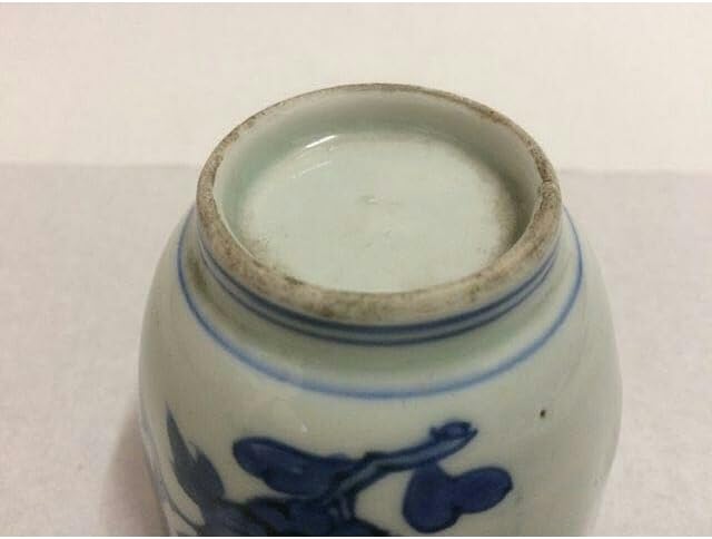 古染付 花と蝶図 茶碗 懐石道具 古童 - 古染付 蝶