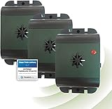 ON-OFF Schiebeschalter: Vogelabwehr Ultraschall batteriebetrieben 6 x AAA Micro (enthalten, ausreichend für ca. 8 Monate). Nehmen Sie den Gehäusebodendeckel durch Lösen der Schrauben auf der Unterseite des Gerätes ab.