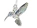 Kurt Adler T2031 3 Assorted Acrylic Iridescent Purple, Blue and Clear Hummingbird Christmas Ornaments
