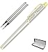 Personalized Pens,Custom Engraved Ballpoint Pen and Case,Personalized Gifts for Father,Boss,Office,Birthday and Graduation(Black Refill)-GoldSilver