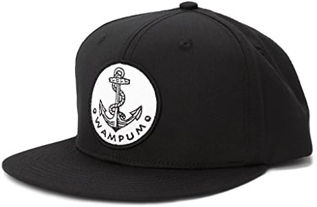 Wampum Anchor Snapback Hat Black