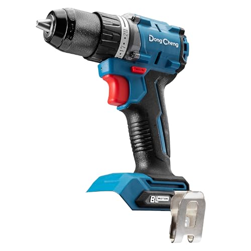 Image of Dong Cheng 20V Brushless Heavy-duty Impact Drill Bare Tool, 531 in.lbs, 1 /2 inch Keyless All Metal Chuck, 20+1+1 Clutch for Drilling Brick Wall, Metal, Wood (Bare Tool)