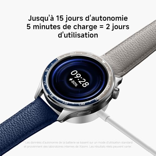 XIAOMI Watch S4 - Montre Connectée, Suivi du Sport, Ecran AMOLED 1,43", jusqu'à 15 Jours d'autonomie, appels Bluetooth, +150 Modes de Sport,GPS Double Bande, NFC,Androi & iOS, Multicolore