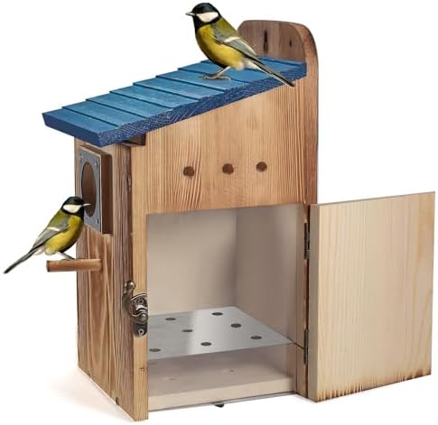 Blue Bird Houses for Outside with Gift Box - Durable Birdhouses f...