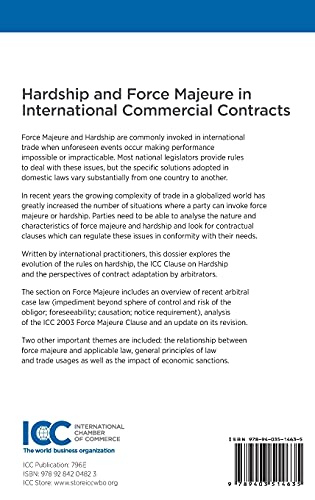 Hardship and Force Majeure in International Commercial Contracts: Dealing with Unforeseen Events in