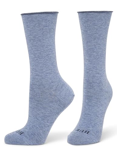 Image of HUE Women's Jeans Sock (Pack of 3), Blue Plaid Pack, One Size
