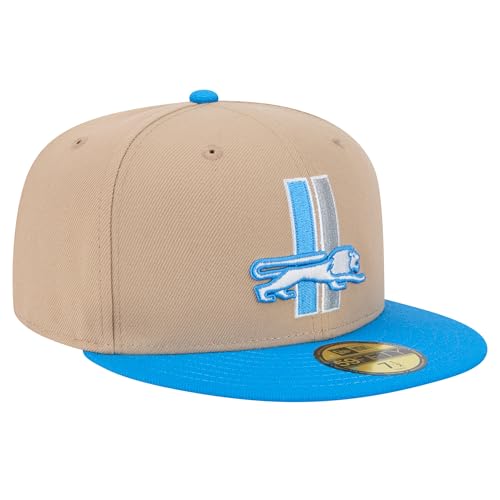 Gorra New Era para hombre Detroit Lions Tan 59FIFTY miniatura 3
