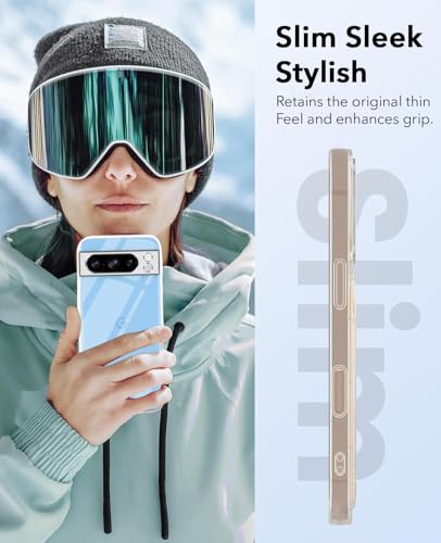 Image of Jkobi Lifetime Anti-Yellow Clear Back Cover Case for Google Pixel 8 Pro (Sleek Hard Crystal | Shockproof and Camera Protection)