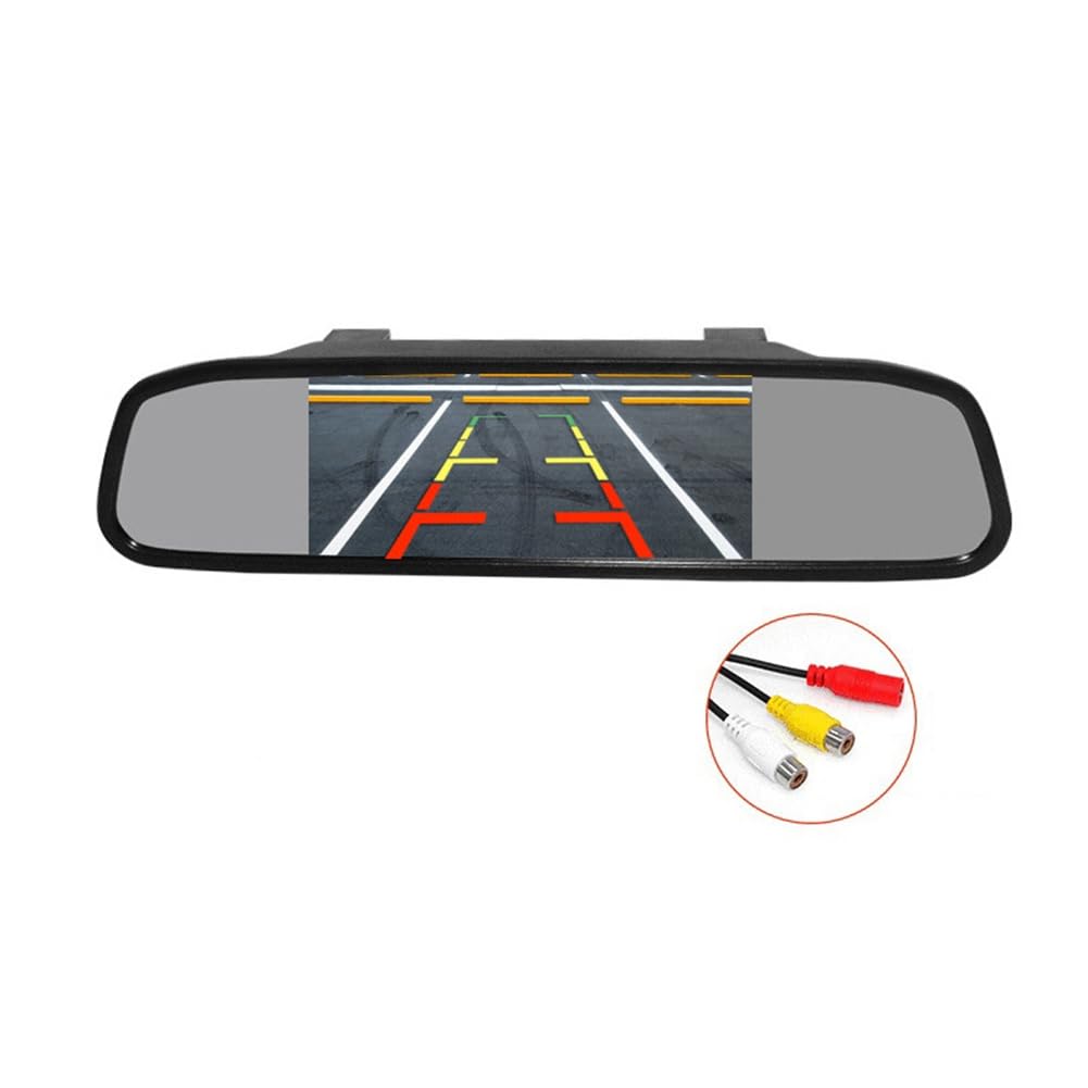 Écran TFT LCD HD800X480 de 5 pouces pour voiture avec 2 entrées vidéo