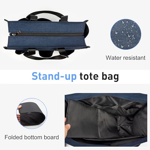 Tote Bag with Compartments and Zipper