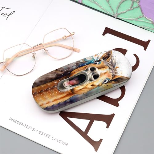 Image of Eyeglasses Case Hard Shell Protective Case for Glasses Eyeglass Box with Cleaning Cloth for Boys Men Man Cute Aesthetic