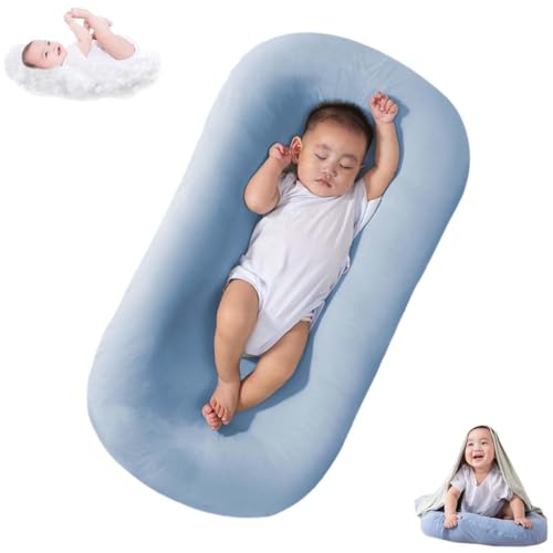 Image of Baby Lounger for Newborn Organic Lounger Baby Nest Portable Washable Newborn Lounger for Traveling and Napping