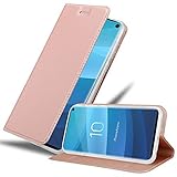 Cadorabo Book Case Compatible with Samsung Galaxy S10 in Classy ROSÉ Gold - with Magnetic Closure,...