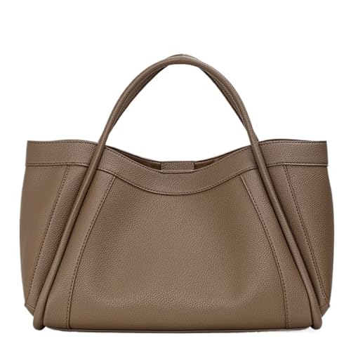 Sac en cuir de vachette de première couche pour femme : élégance de niche et grand volume