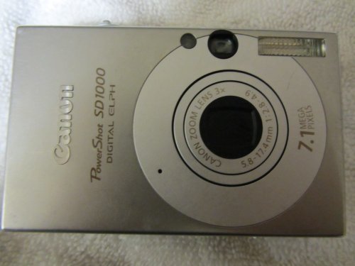 Canon PowerShot SD1000 7.1MP Digital Elph Camera 3x Optical Zo