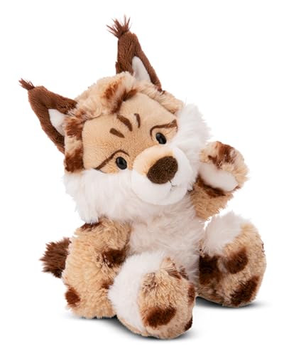 NICI Peluche Lince Lyka 25 cm beige - Simpatico peluchetto sostenibile con imbottitura morbida per giochi e coccole, perfetto come idea regalo per bambini e adulti