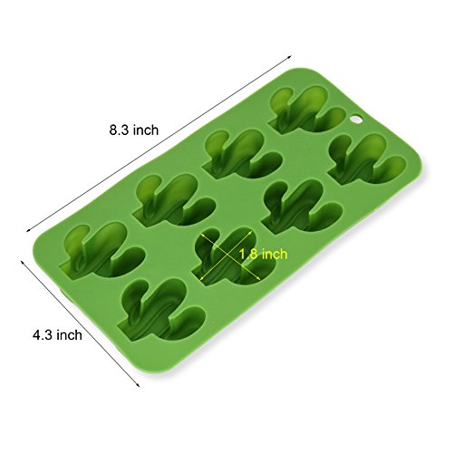 Molde de silicona Fewo para cubitos de hielo cactus miniatura 2