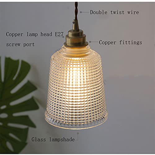 Lámparas colgantes de vidrio estilo nórdico retro para cocina y comedor 2