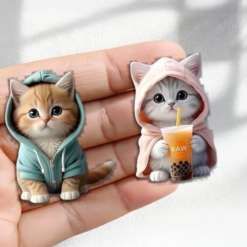 2 imanes decorativos de acrílico para nevera miniatura 2