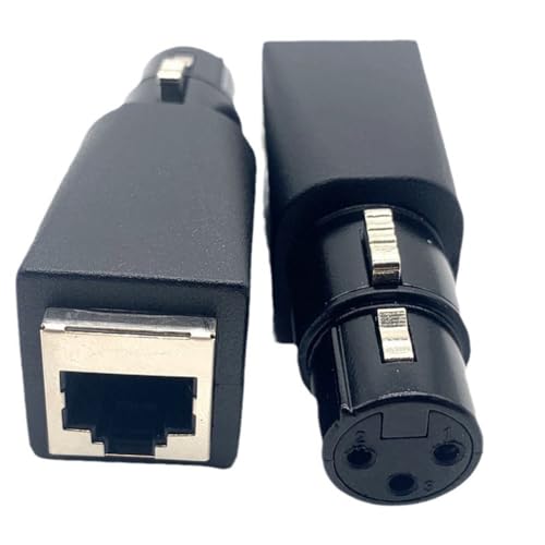 Conectores a RJ45 para cable de audio extensor XLR de 3 pines hembra sin ruido 3