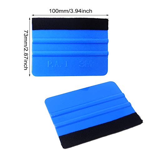 Image of Honbay 6PCS Plastic Felt Edge Squeegee Plastic Scraper Decal Applicator Car Wrapping Tool Kits for Car Vinyl Wrap, Window Tint, Wallpaper, Decal Sticker Installation