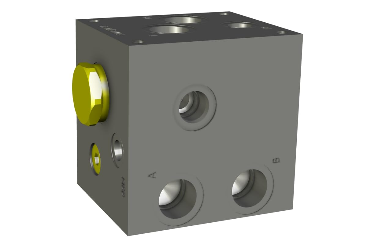 Hydrauliczny blok zaworów ET215/3F1F (NG10 do pomp podwójnych) | blok hydrauliczny