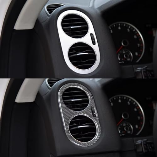 Cache-aération Tiguan masquer rayures console noire autocollante - 6
