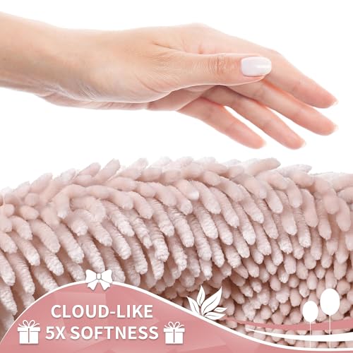 Yimobra Large Bathroom Rug Non Slip 36x24 Inch, Extra Thick Soft Absorbent Chenille Bath Mat, Machine Washable Quick Dry Bath Rugs for Bathroom Floor, Tub and Shower, Home Decor Accessories, Pink by Yimobra - Used condition - Image 5