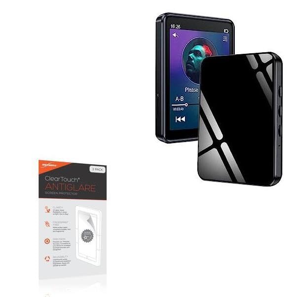 BoxWave Screen Protector Compatible With PtevSoh MP3 Player (32GB) - ClearTouch Anti-Glare (2-Pack), Anti-Fingerprint Matte Film Skin