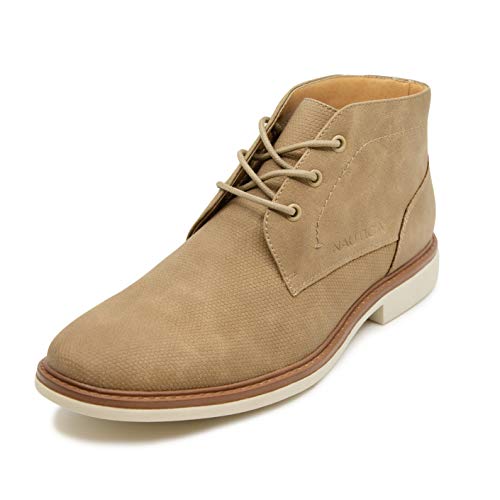 Nautica Men's Vega Chukka Boot Lace Up Ankle Shoe Oxfords Desert Boots-Vega-Tan-10