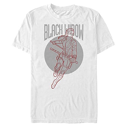 T-shirt Marvel Black Widow grande taille fin des vêtements trop courts en 4XL