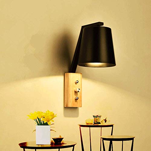 Lámpara de pared LED moderna iluminación interior hogar con rosca de metal E27 2