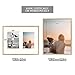 Golden State Art, 7x5 Aluminum Collage Frame, Displays 5x7 Pictures With 2 Openings Mat or One 11x14 Photo, Real Glass, Portrait/Landscape Wall Display, Gold, 1 Pack