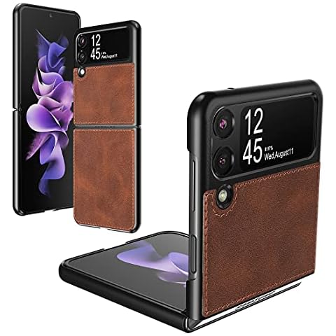 Foluu Samsung Galaxy Z Flip 3 5G Leather Case Cover