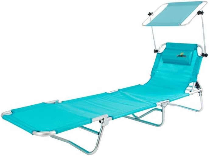 Tumbona con toldo