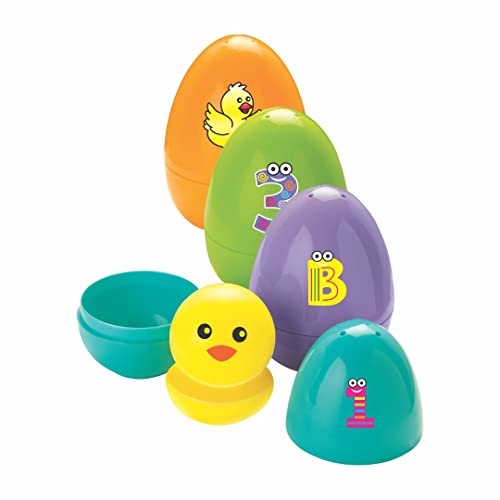 Image of toymate Find The Chick In Egg Nesting Toy - Helps In Motor Skills & Early Development Montessori Toy Games For Toddlers 1+ Years, Multi
