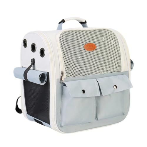 ペットキャリーバッグ リュック 小型犬 折りたたみ 2WAY ポケット付き 散歩 通院 避難用 アウトドア ペットリュックバッグ 子猫 41*28*44cm 中 大型猫用 小動物兼用 タイプ9 バックパック