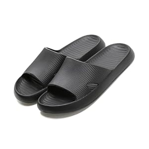 Anmerl Shower Shoes for Men and Women, Soft Comfortable House Slippers, Ultra-Light Quick Drying Non Slip Bathroom Slippers Indoor Outdoor Sandals Slides