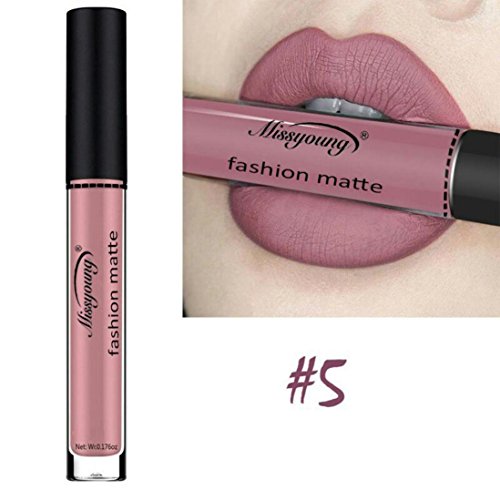 Preisvergleich Produktbild ESAILQ 8ml Flüssige Lippenstift Feuchtigkeitscreme Langlebig wasserdicht Samt Lippenstift Kosmetik Schönheit Make up 12 Farbe (E)