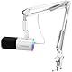 MAONO XLR/USB Gaming Mikrofon mit Arm: Dynamisches Mikrofon mit Software, Stummschalttaste, Gain-Regler, für Streaming/Podcast, PC, Aufnahme, YouTube-Inhaltserstellung, Chat, PS4/5 (PD100XS Weiß)