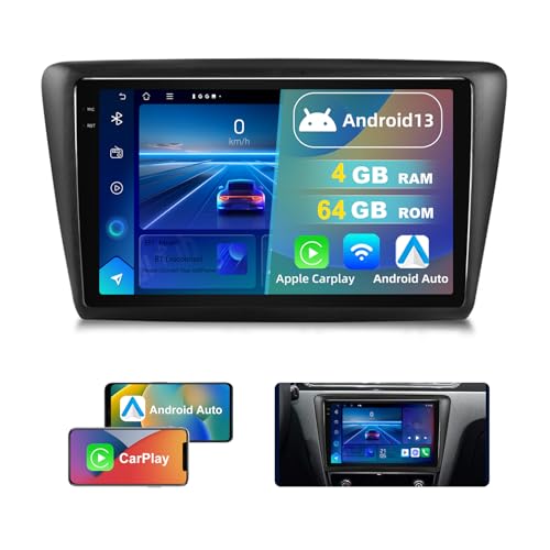 Dvrmedia Autoradio 4GB+64GB Android 13 für Skoda Rapid 2013-2019 9' Touchscreen