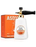 AstroAI Foam Cannon Heavy Duty Car Foam Blaster Wide Metal Neck Bottle Adjustable Snow Foam Lance for Pressure Washer with 1/4' Quick Connector and 1.5 L Bottle,not Used with Garden Hose