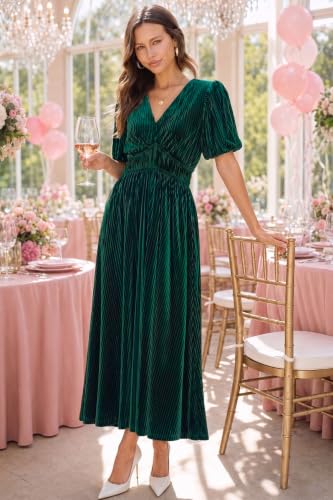 Image of Sissyaki Velvet Maxi Dress Fall Wedding Guest Dress 2026