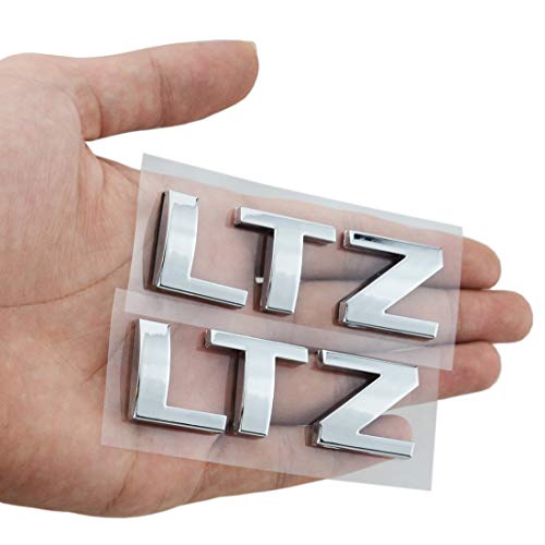 Image of Letter Nameplate Emblem 3D Badge Compatible with 2007-2018 LTZ 2Pack (Chrome)