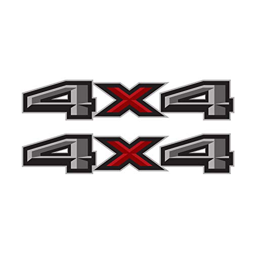 4x4 Decals Stickers for F150 (2015-2020) and F250 F350 (2017-2020) Set of 2 (4x4 Original)