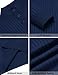 COOFANDY Mens Pullover Sweaters Mock Neck Long Sleeve Sweater Fashion Stand Collar Pullover Casual Dress Pullovers Navy
