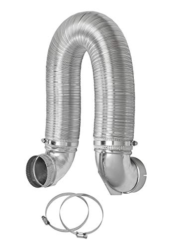 Lambro Industries, Dryer Vent Close Elbow Kit, 4 inch. Item #4006, Silver
