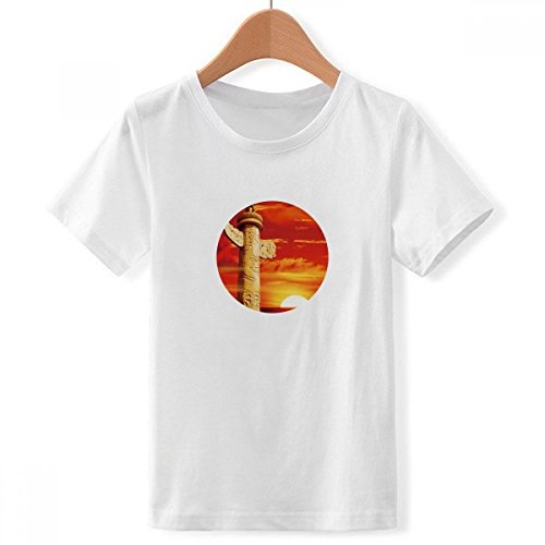 T-Shirt Blanc Garçon Confortable pour Look Décontracté Style Chine